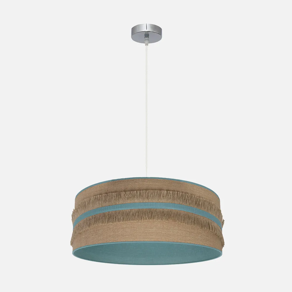 188595048 - Pendant light Natalia 1xe27 Nickel/take-turquoise Regx50x50 Cm