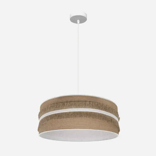 Colgante Natalia 1xe27 Blanco/saco-blanco Regx50x50 Cm