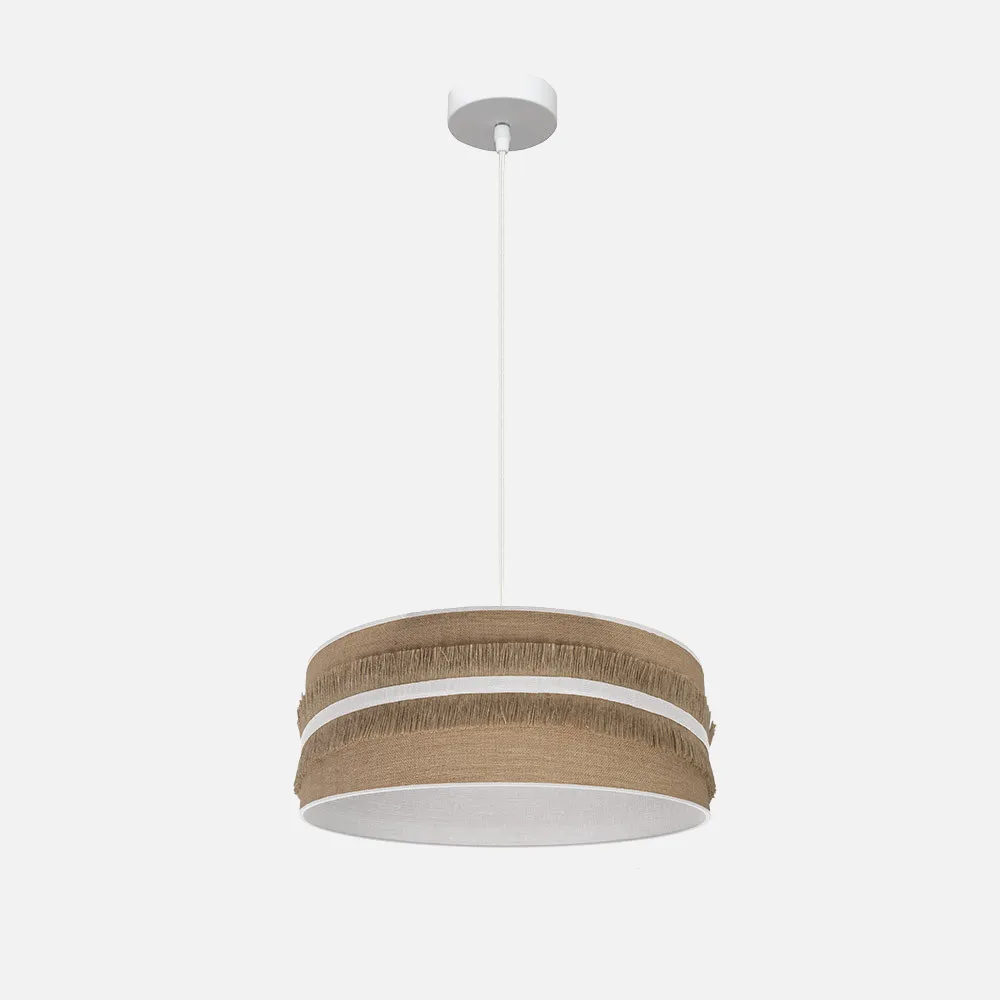 188594001 - Colgante Natalia 1xe27 Blanco/saco-blanco Regx40x40 Cm
