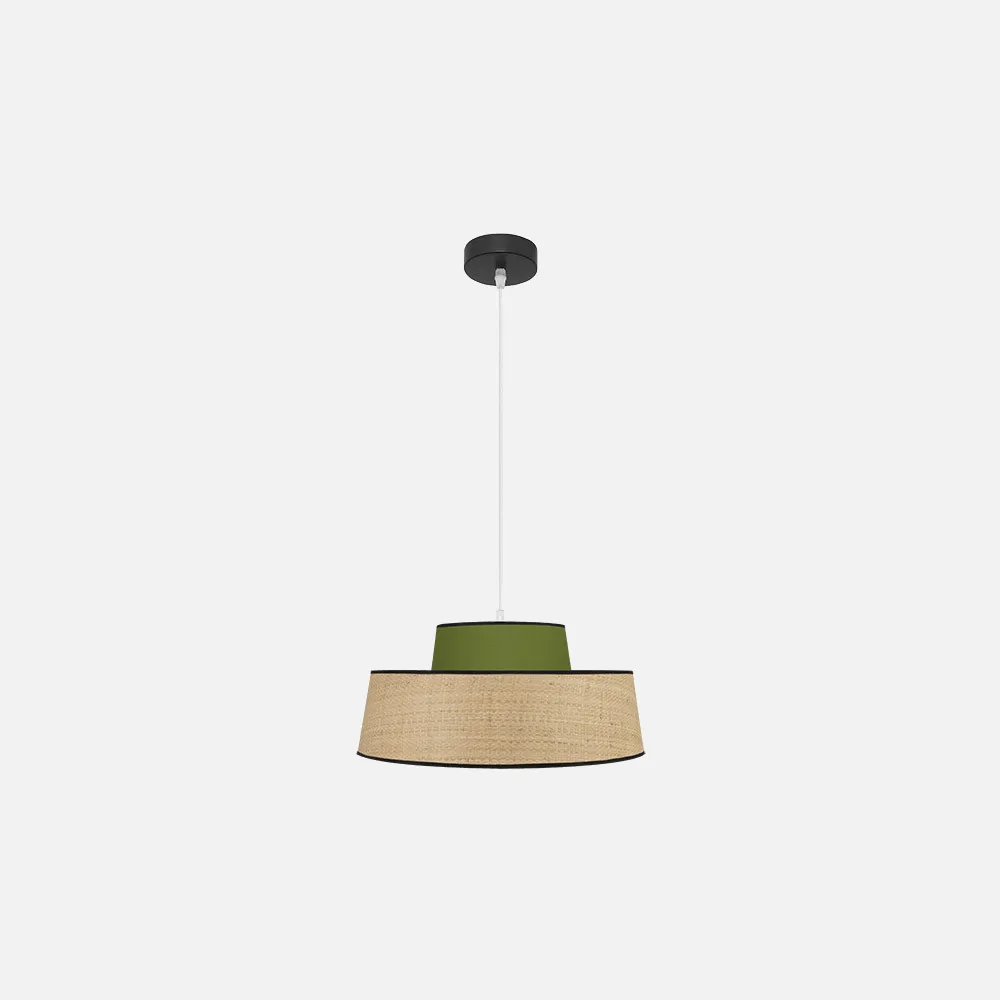 177794006 - Pingente Jia 1xe27 Natural/verde Regx40x40 cm