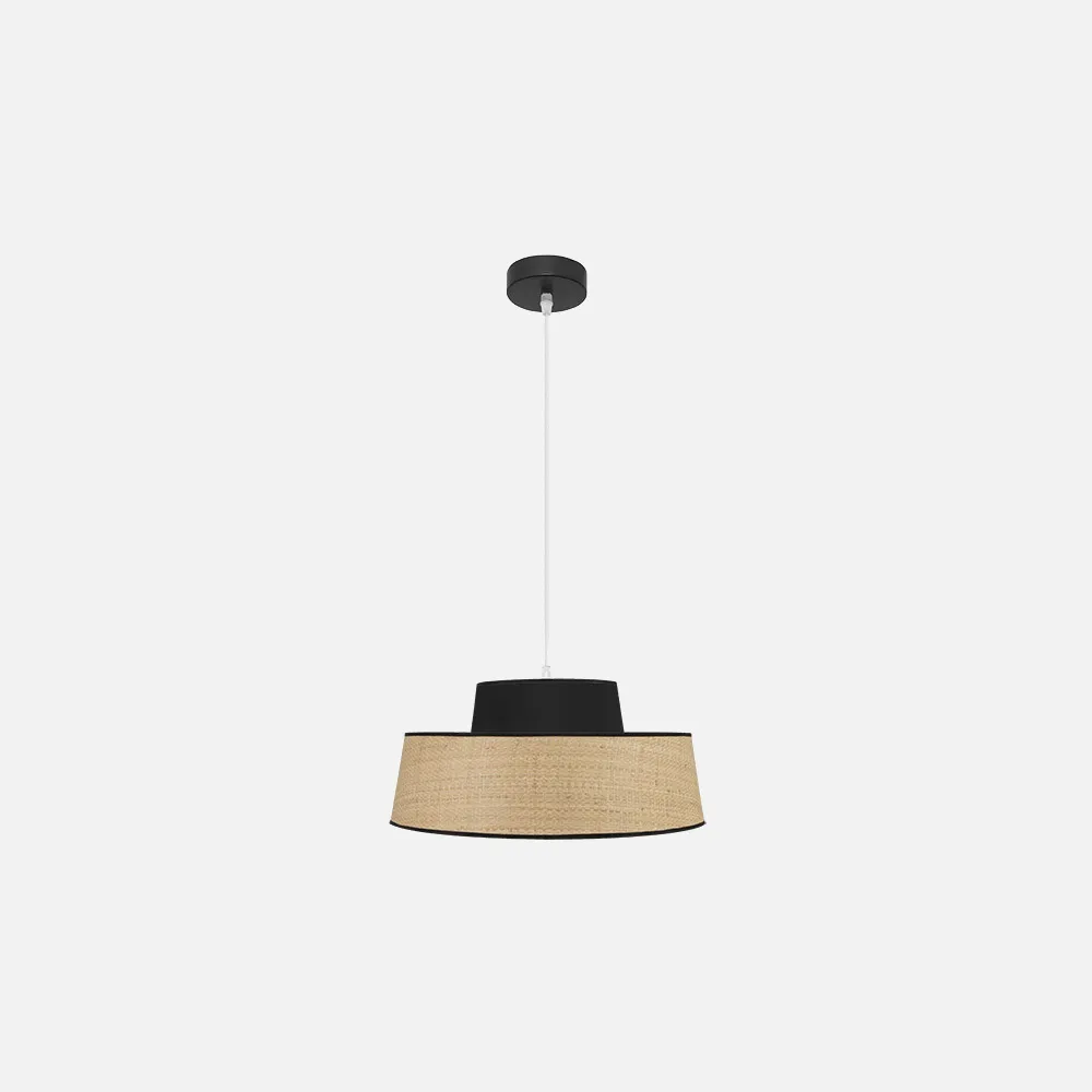 177794009 - Colgante Jia 1xe27 Natural/negro Regx40x40 cm