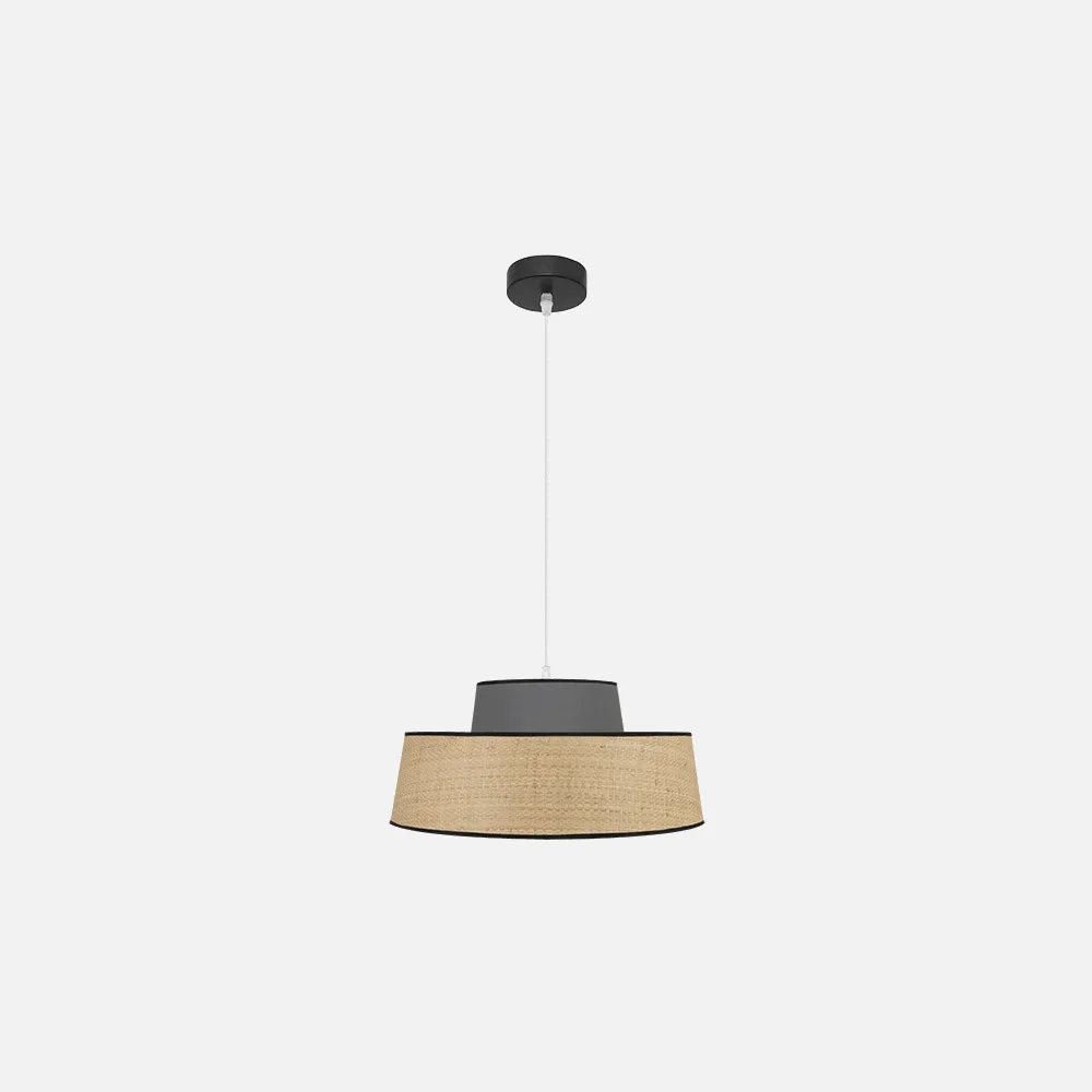 177794028 - Colgante Jia 1xe27 Natural/gris Regx40x40 cm