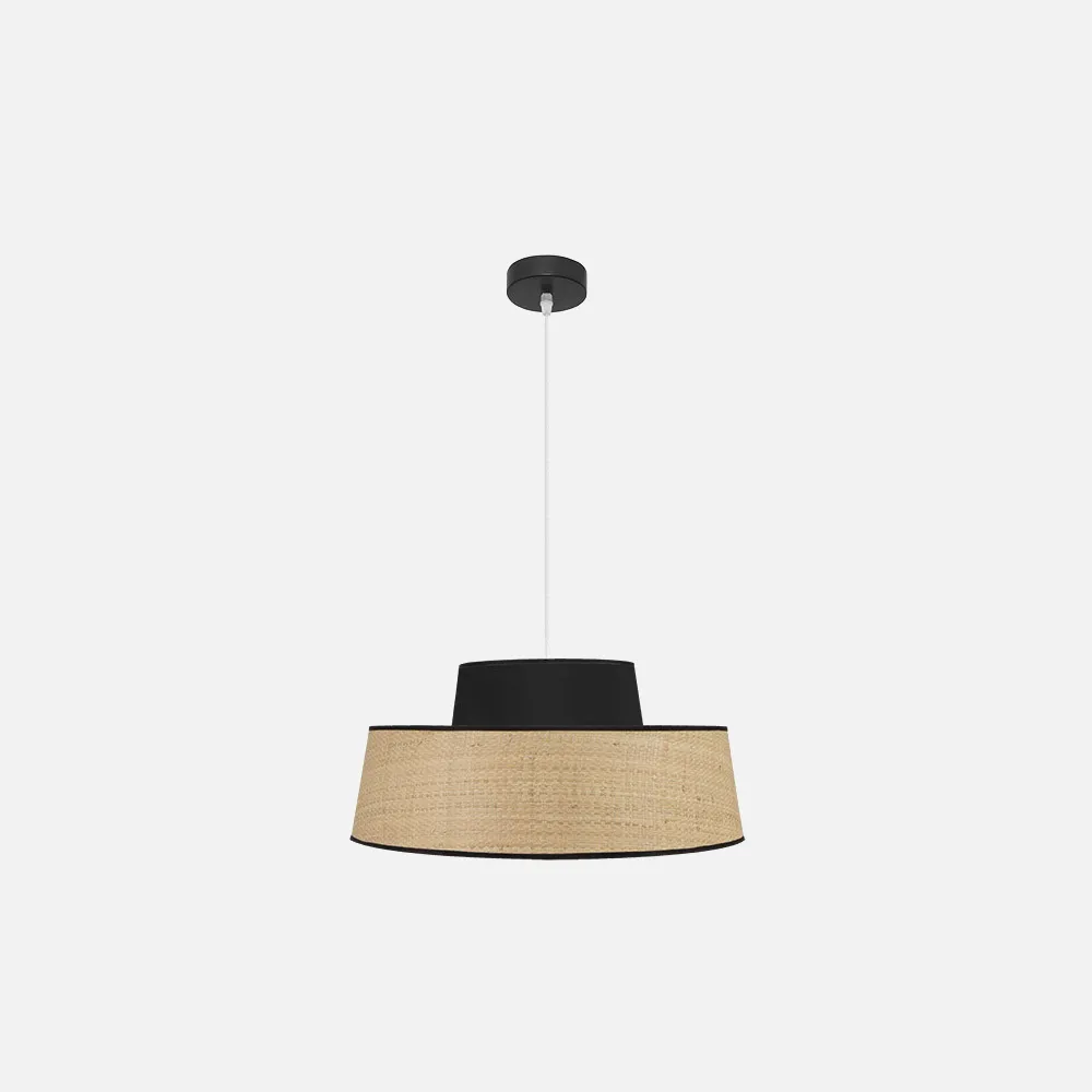 177795009 - Colgante Jia 1xe27 Natural/negro Regx50x50 cm