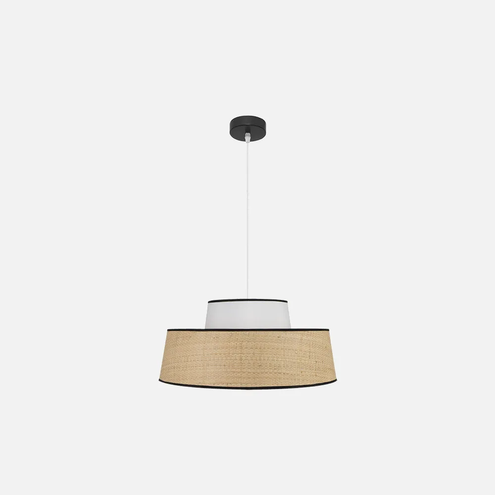 177795001 - Colgante Jia 1xe27 Natural/blanco Regx50x50 cm