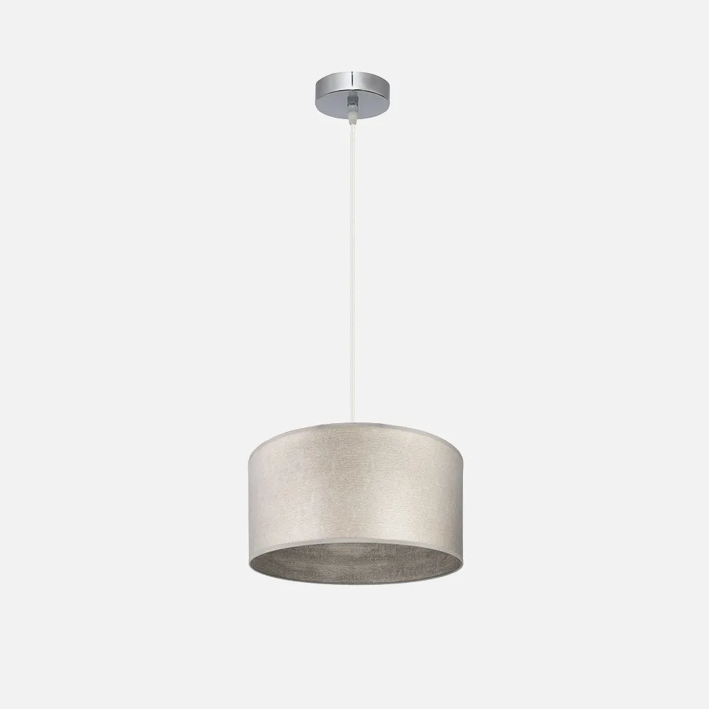 188393083 - Colgante Tania 1xe27 Niquel/madera Gris Regx30x30 Cm