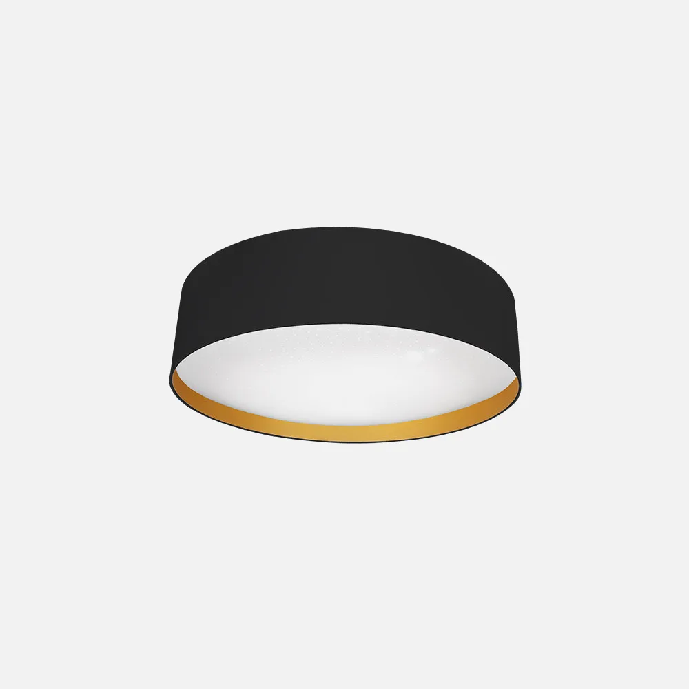 188685009 - Plafon 72w Anuska Negro/oro 5616lm 3000-4000-6500k 12x50x50 Cm