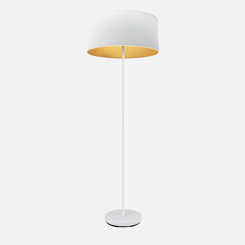 188641001 - Foot Living room Anuska 1xe27 White/white-gold 162x40x40 Cm