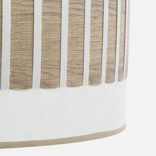 Sobremesa Alto Ivanna 1xe27 Blanco/blanco-madera Clara 62x30x30 Cm