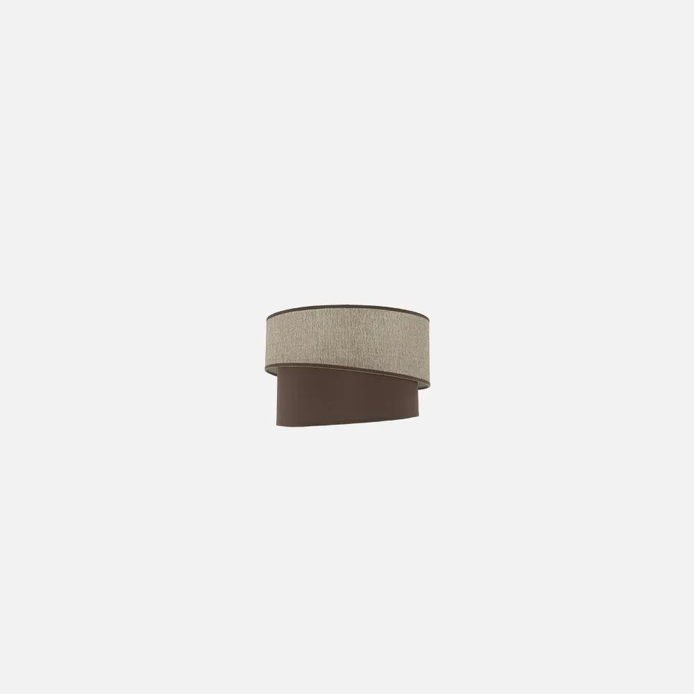99.PA-179893002 - Pantalla Colgante/sobrem Alto Hara E27 Marron 30dx25dx20h