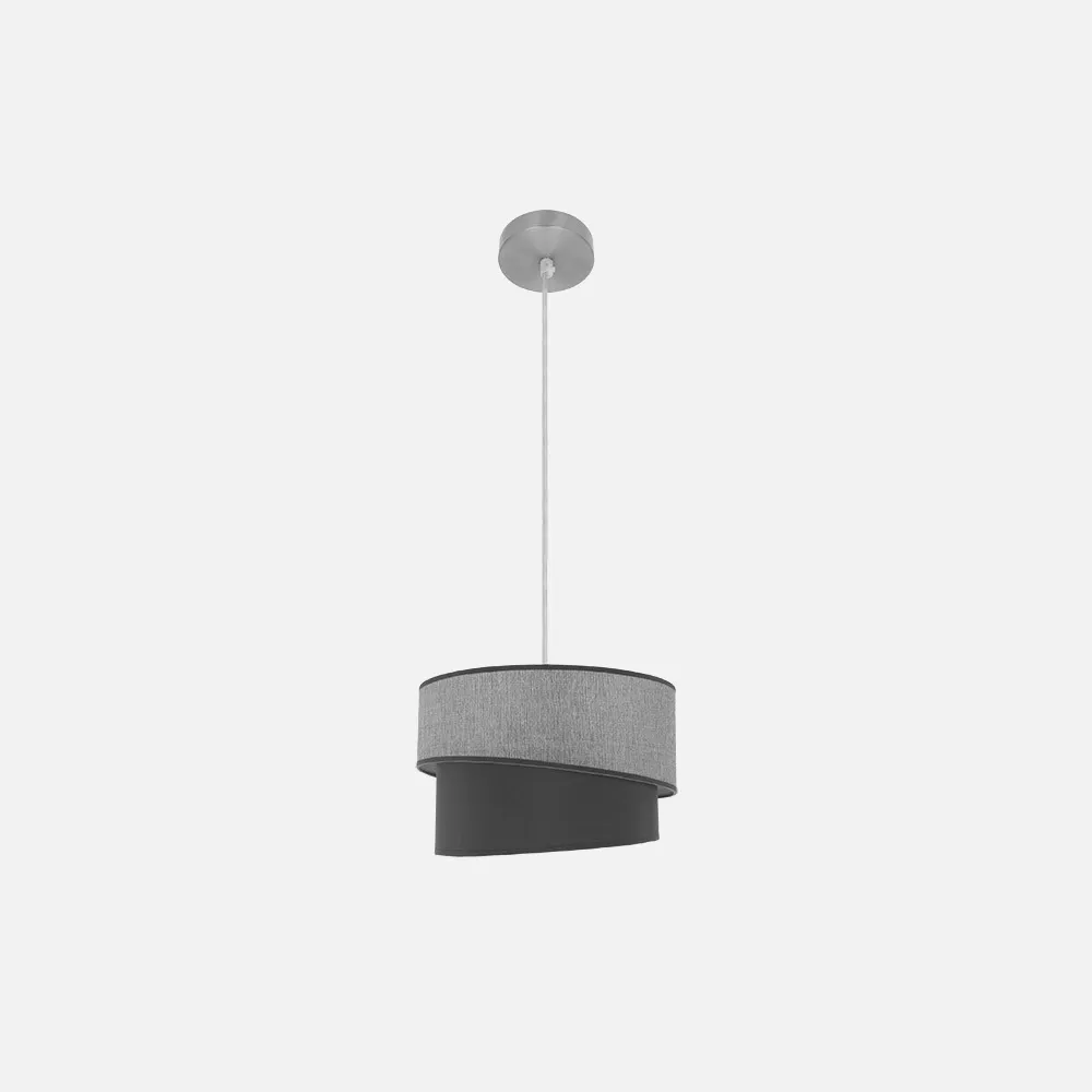 179893028 - Colgante Hara 1xe27 Niquel/gris Regx35x35 Cm
