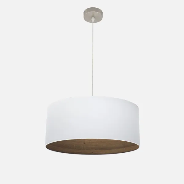 Blanco/Madera Oscura