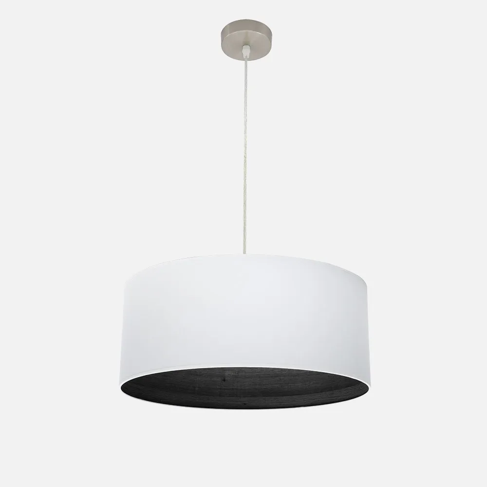 189195009 - Pendant light Tatiana 1xe27 Nickel/white-mad.Black Regx50x50 Cm