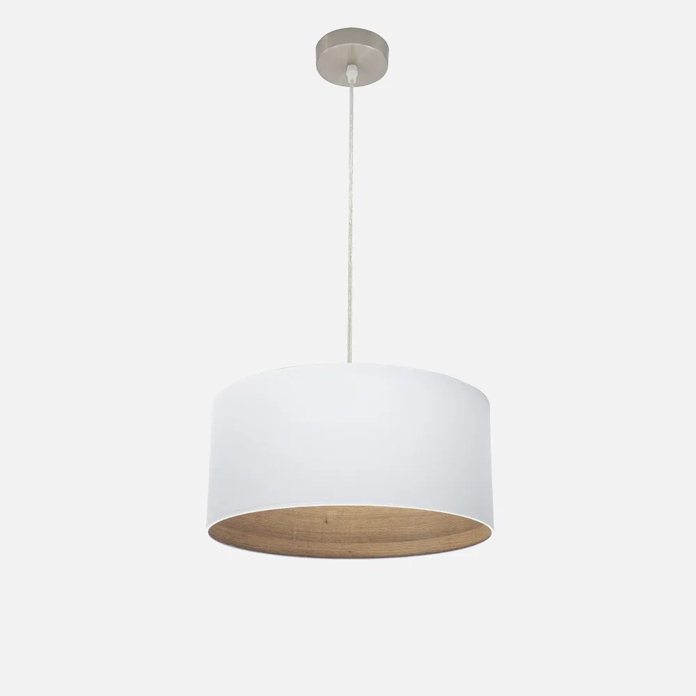 189194085 - Pendant light Tatiana 1xe27 Nickel/white-mad.Clara Regx40x40 Cm
