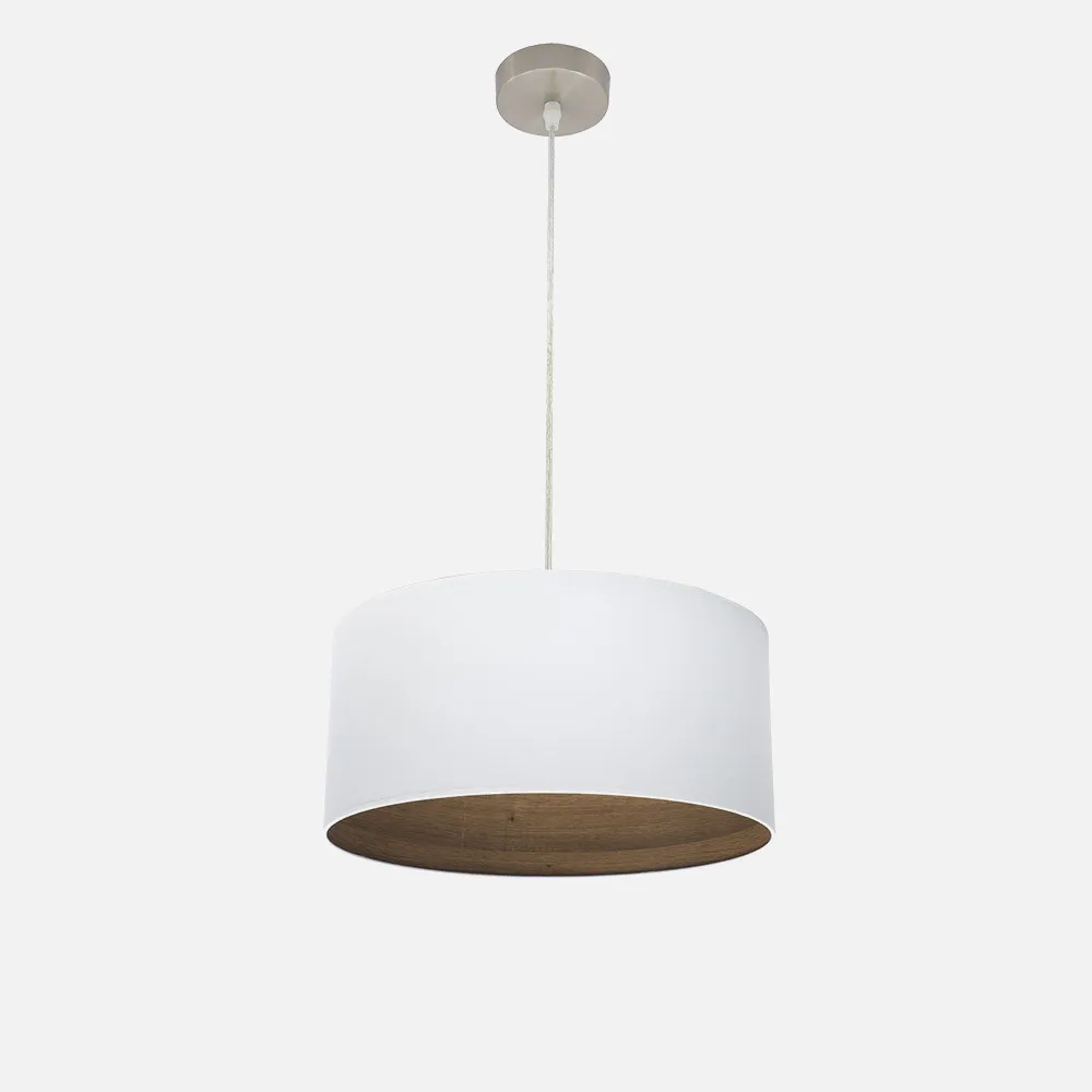 189194084 - Pendant light Tatiana 1xe27 Nickel/white-mad.Dark Regx40x40 Cm