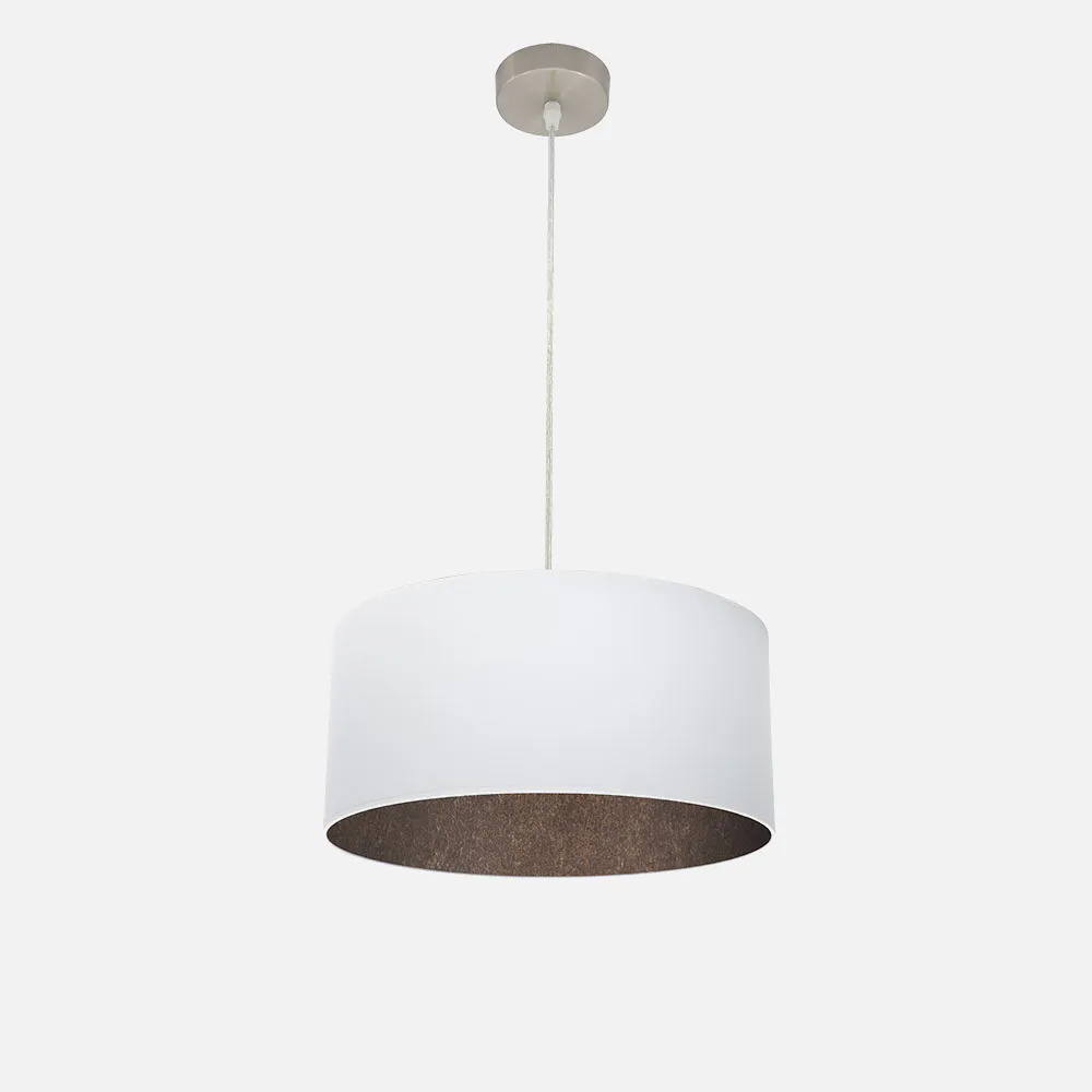 189194017 - Pendant light Tatiana 1xe27 Nickel/white-oxide Regx40x40 Cm