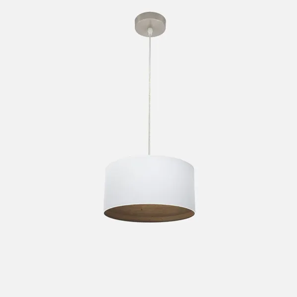 Blanco/Madera Oscura