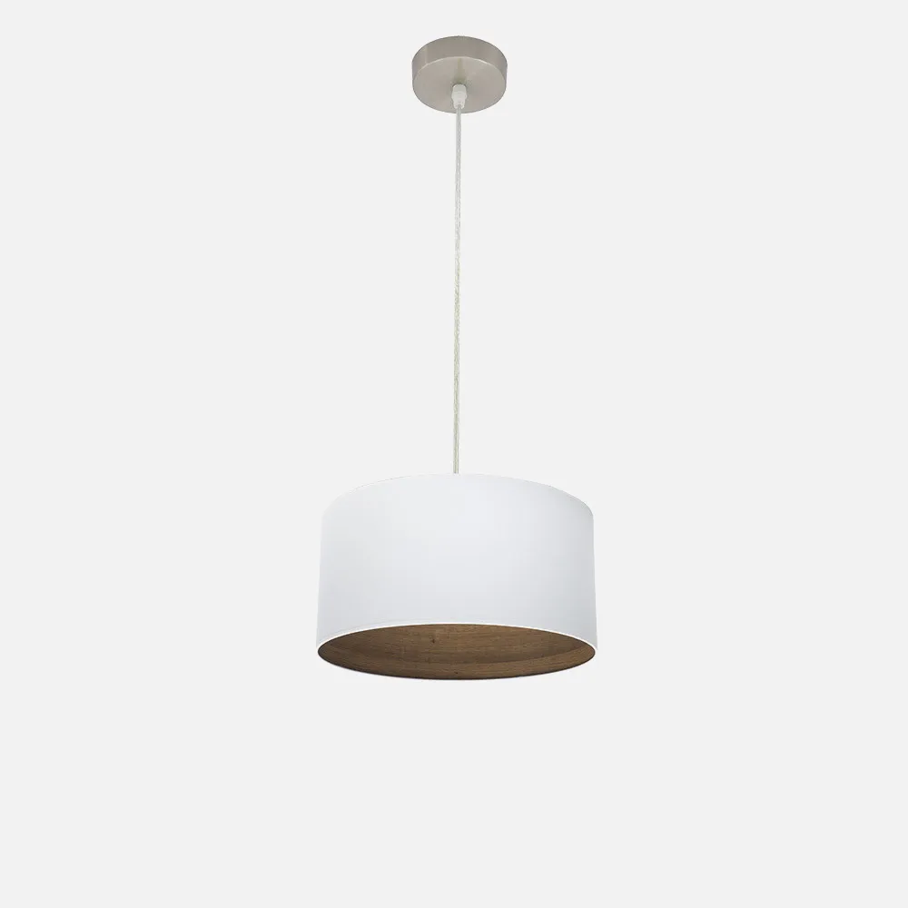 189193084 - Colgante Tatiana 1xe27 Niquel/blanco-mad.Oscura Regx30x30 Cm