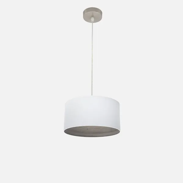 Pendant light Tatiana 1xe27 Nickel/white-mad.Grey Regx30x30 Cm