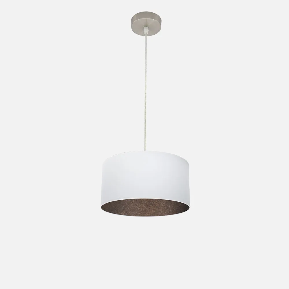 189193017 - Colgante Tatiana 1xe27 Niquel/blanco-oxido Regx30x30 Cm