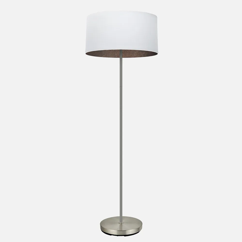 189141017 - Pie Salon Tatiana 1xe27 Niquel/blanco-oxido 162x40x40 Cm