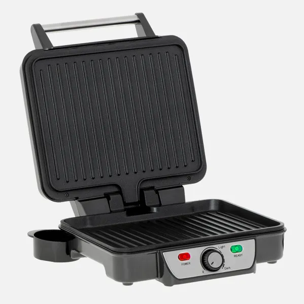 Grill Parrilla Electrica 2500w Reg.temperatura,antiadherente, Indicador Luminoso C/bandeja Goteo,espatula