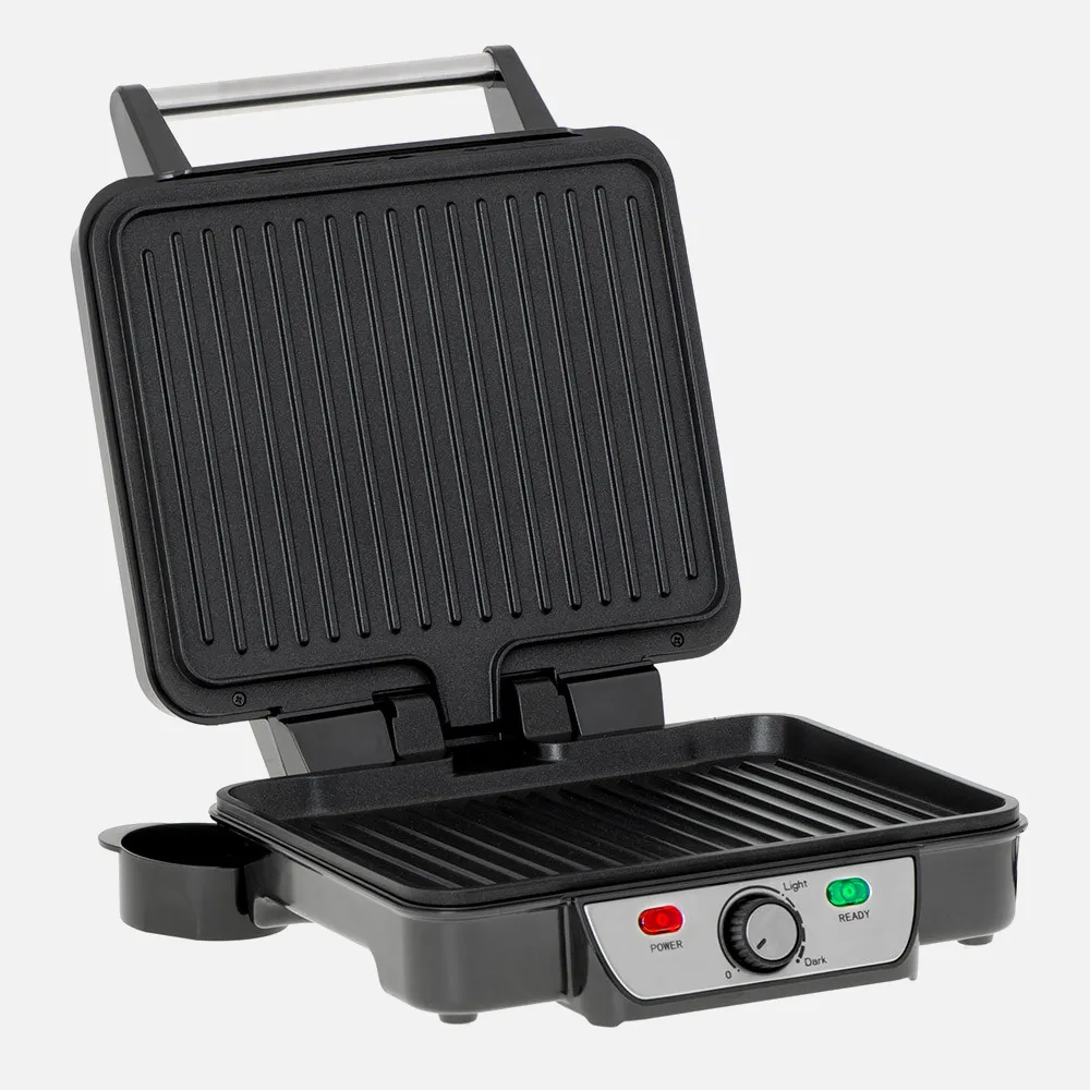 Grill Parrilla Electrica 2500w Reg.temperatura,antiadherente, Indicador Luminoso C/bandeja Goteo,espatula