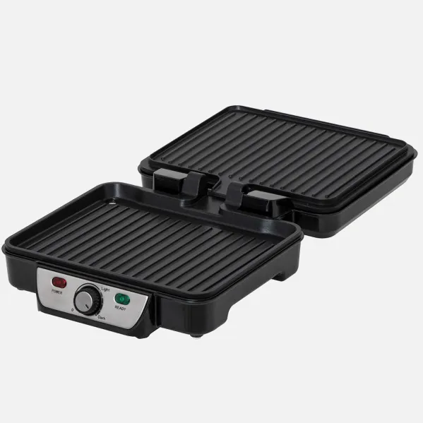 Grill Parrilla Electrica 2500w Reg.temperatura,antiadherente, Indicador Luminoso C/bandeja Goteo,espatula