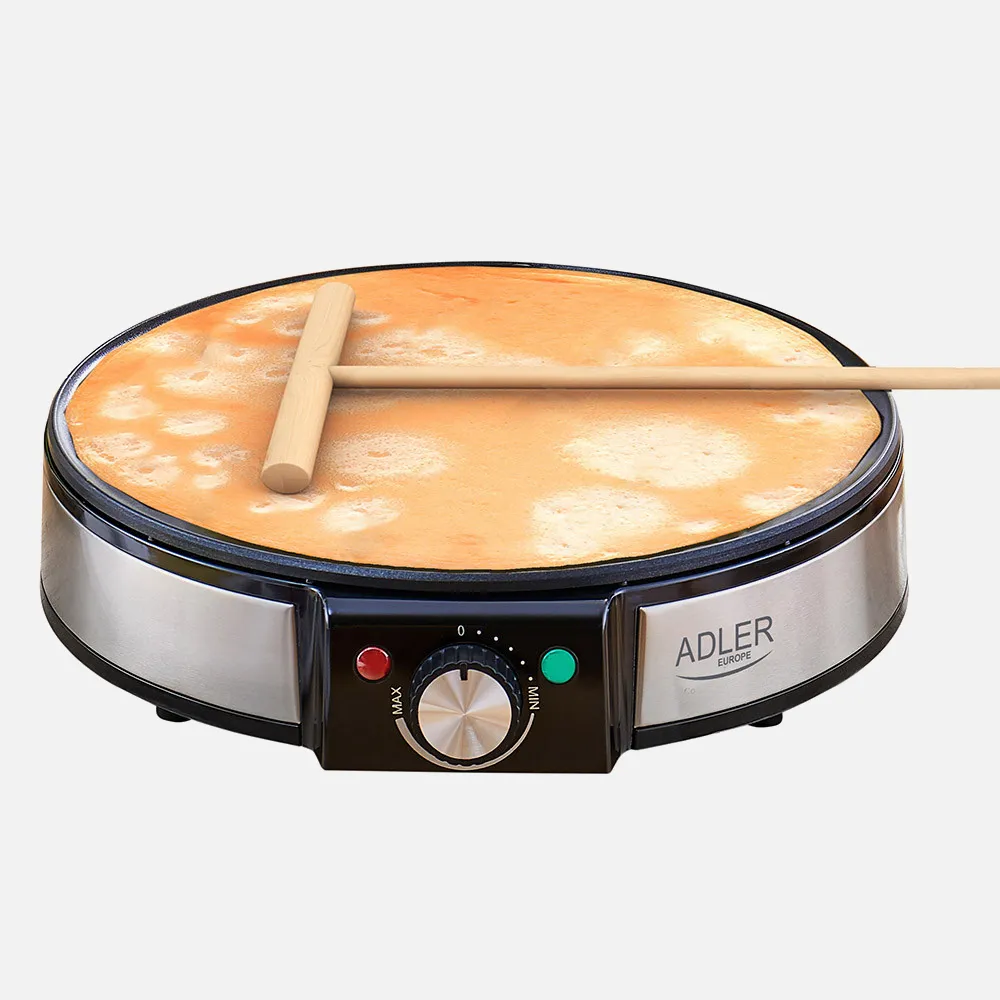 Crepera Antiadherente 1600w 30d C/accesorios  Para Untar Y Volear Tortitas/tortillas