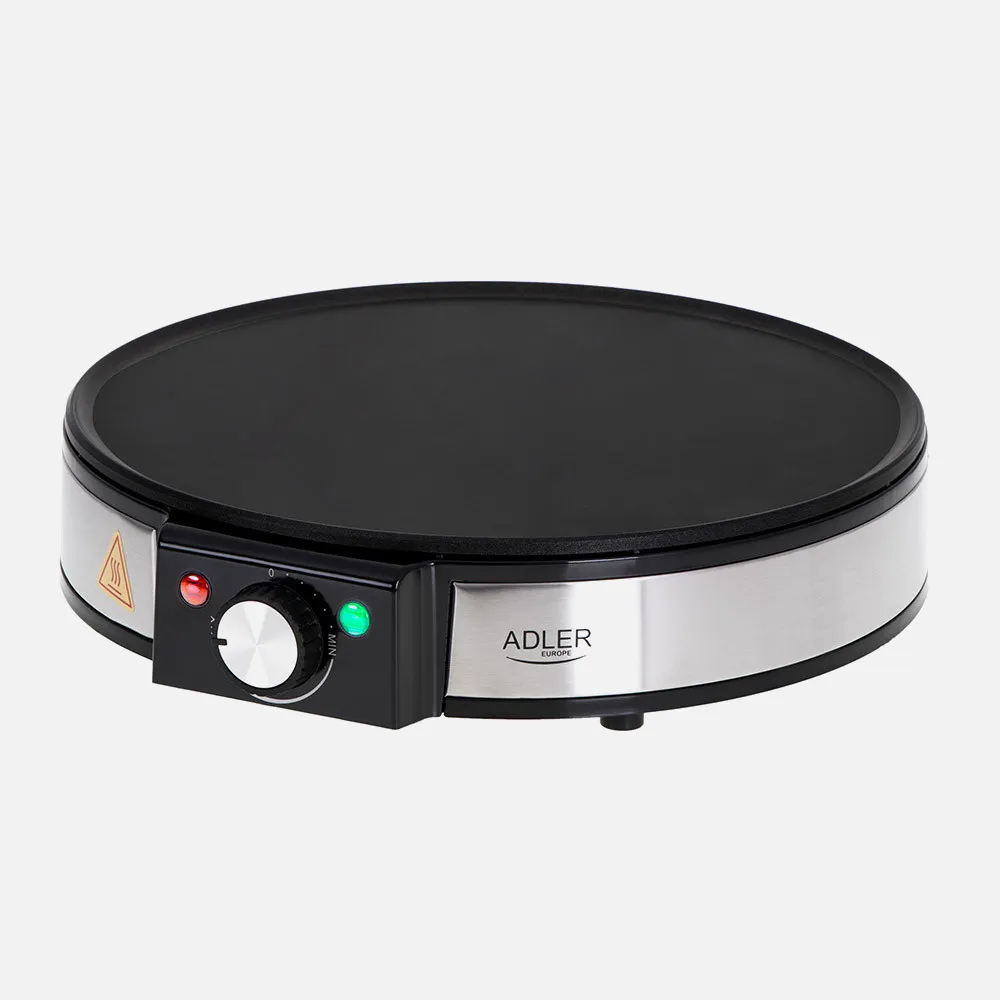 Crepera Antiadherente 1600w 30d C/accesorios  Para Untar Y Volear Tortitas/tortillas