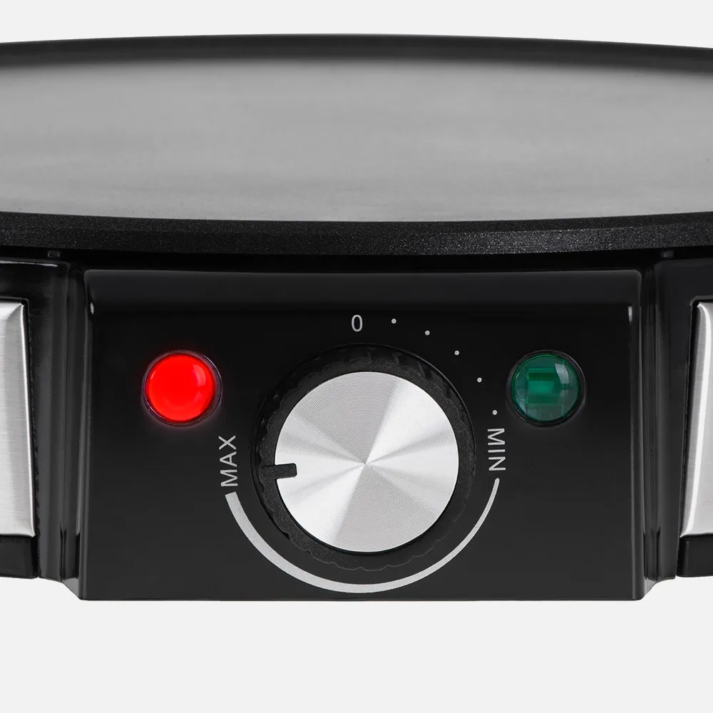 Crepera Antiadherente 1600w 30d C/accesorios  Para Untar Y Volear Tortitas/tortillas