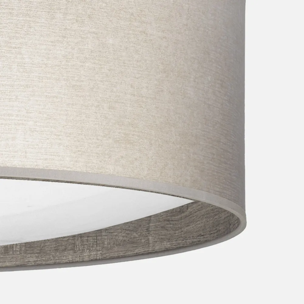 Plafon 72w Tania Madera Gris 14x50x50 Cm 5616lm 3000k,4000k,6500k