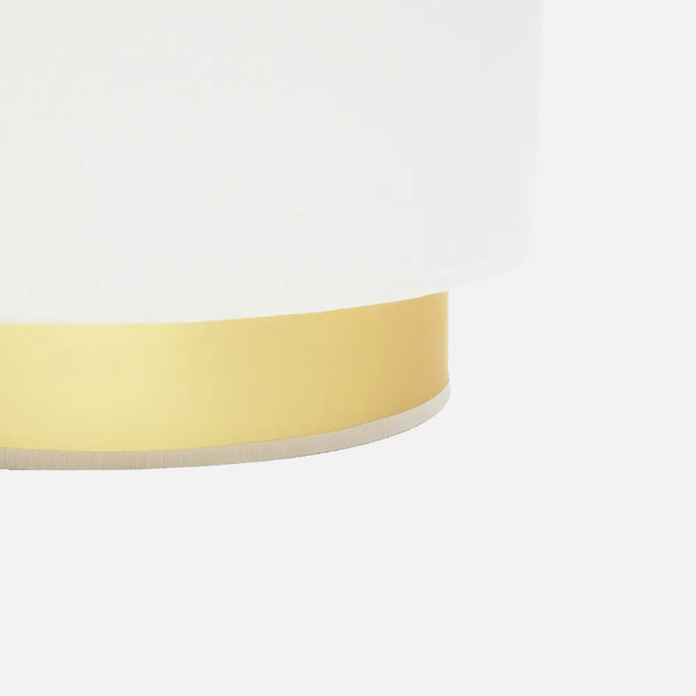 Aplique Anuska 1xe27 Blanco/oro 17x30x16 Cm