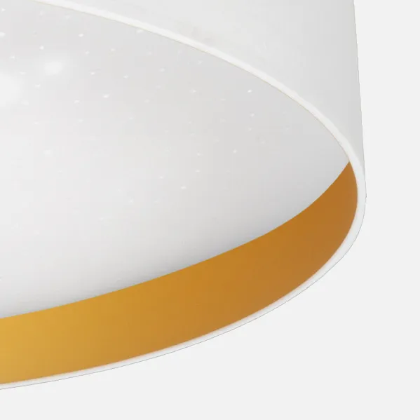 Plafon 48w Anuska Blanco/oro 3744lm 3000-4000-6500k 12x40x40 Cm