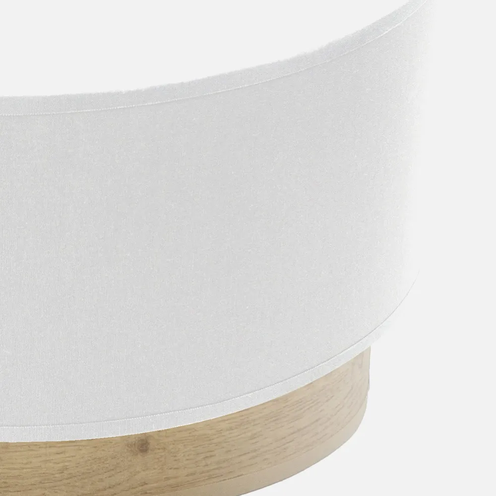 Aplique Tatiana 1xe27 Blanco-madera Clara 17x30x15 Cm