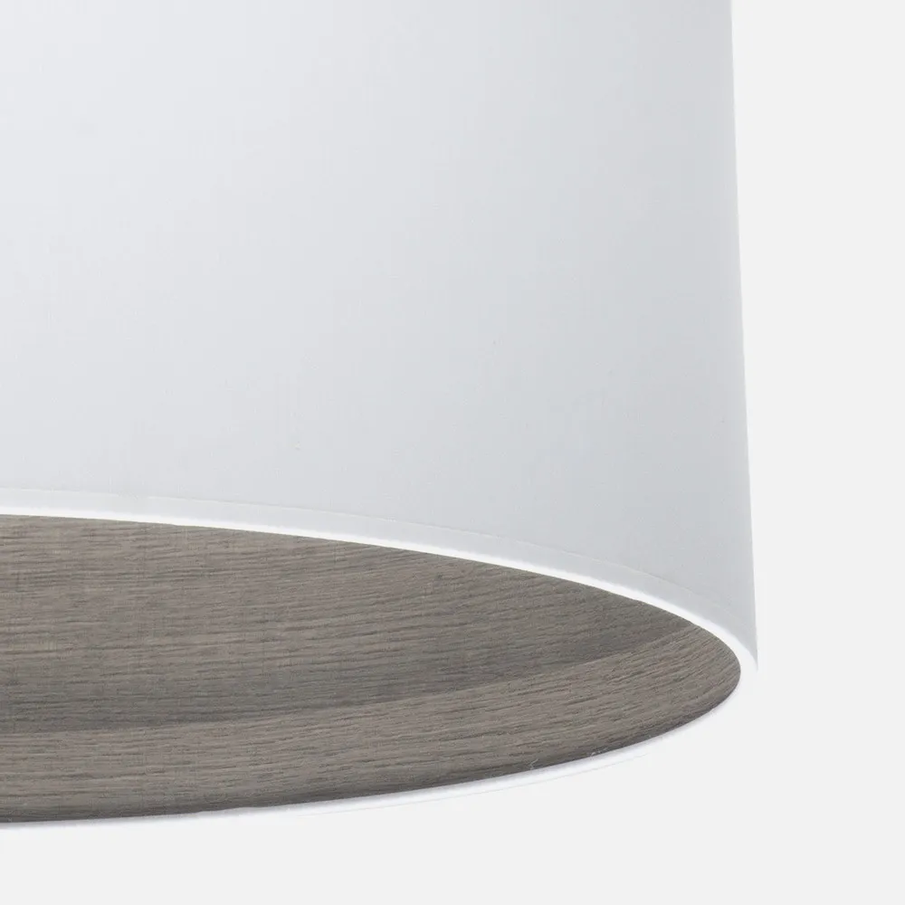 Colgante Tatiana 1xe27 Niquel/blanco-mad.Gris Regx30x30 Cm