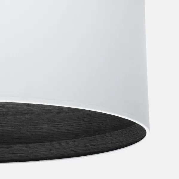 Table lamp Tatiana 1xe27 Nickel/white-mad.Black 63x30x30 Cm
