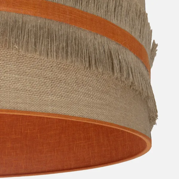 Sobremesa Natalia 1xe14 Niquel/saco-naranja 43x17x17 Cm