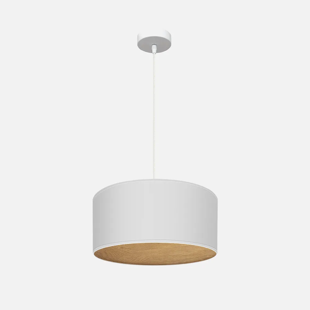 188394001 - Pendant light Tania 1xe27 White/white-wood Clara Regx40x40 Cm