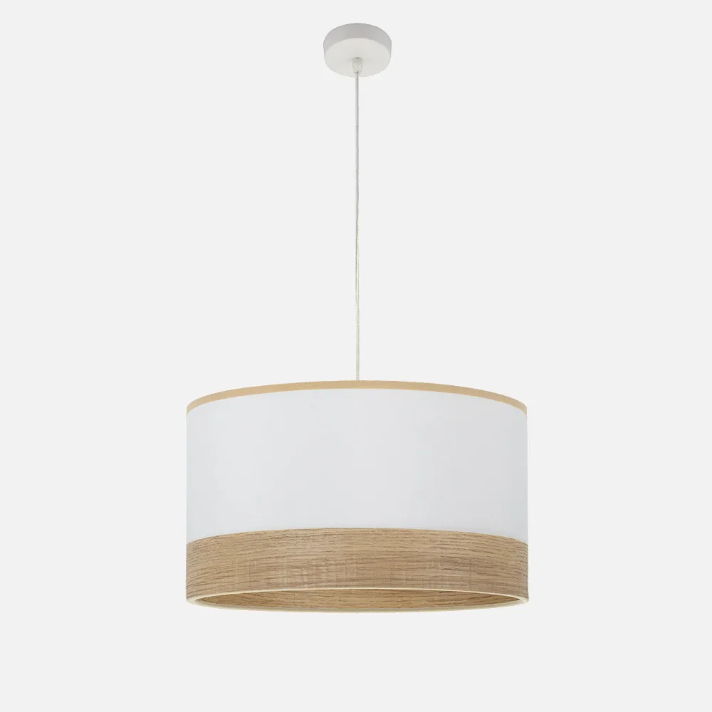 190095001 - Colgante Olga 1xe27 Blanco/blanco-mad.clara Regx50x50 Cm