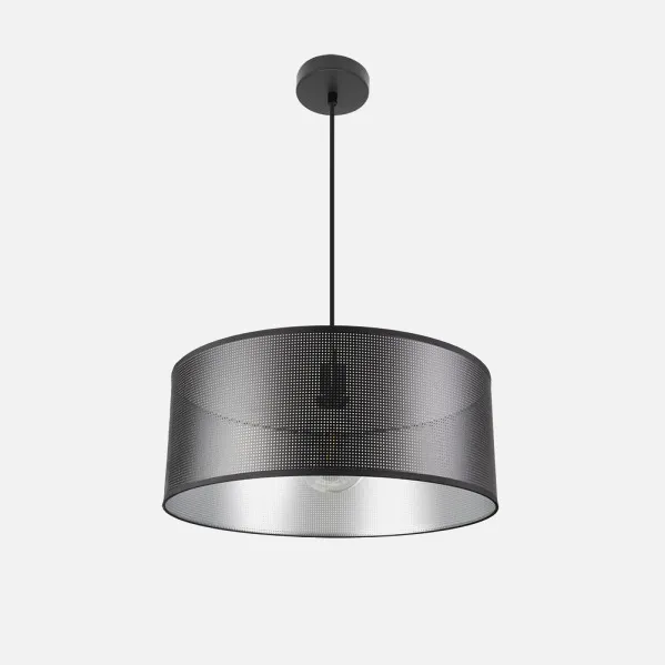 Colgante Anastasia 1xe27 Negro/negro-plata Regx50x50 Cm