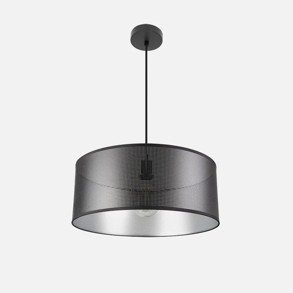 190195009 - Pendant light Anastasia 1xe27 Black/black-silver Regx50x50 Cm