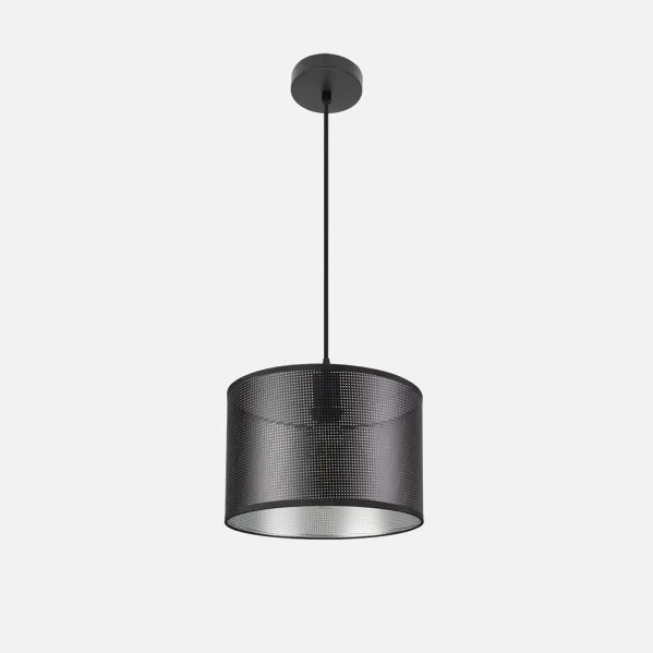 Colgante Anastasia 1xe27 Negro/negro-plata Regx30x30 Cm