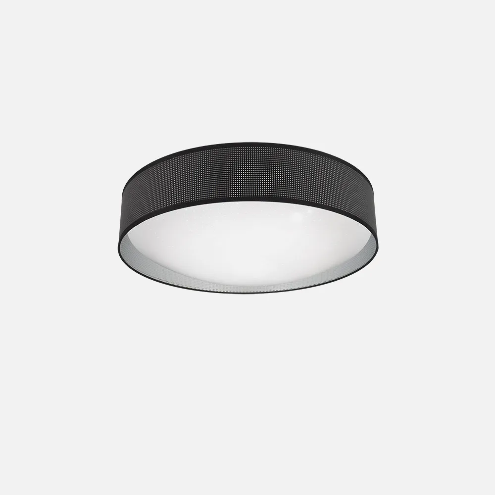 190185009 - Plafon 72w Anastasia Negro/plata 5616lm 15x49x49 Cm 3000-4000-6500k