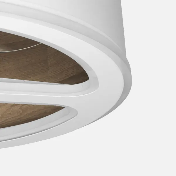 Ventilador Dc Tatiana 110w Blanco/mad.Oscura 3 Aspas 62d 3000-4000-6000k 9350lm Remoto,memoria,temporizador