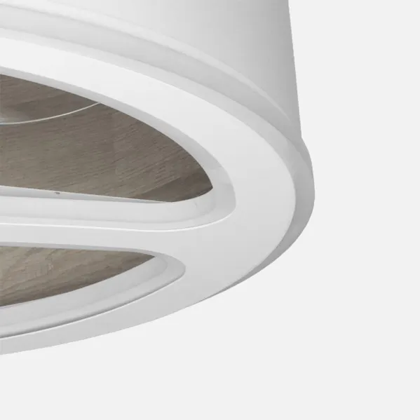 Ventilador Dc Tatiana 110w Blanco/mad.Gris 3 Aspas 62d 3000-4000-6000k 9350lm Remoto,memoria,temporizador