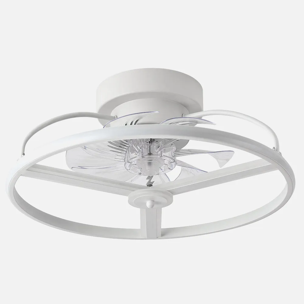 Ventilador Dc Anuska 60w Blanco/oro 8 Aspas 6 Veloc. 70d 5100lm 3col Remoto,memoria,reg.Intensidad,temporizador