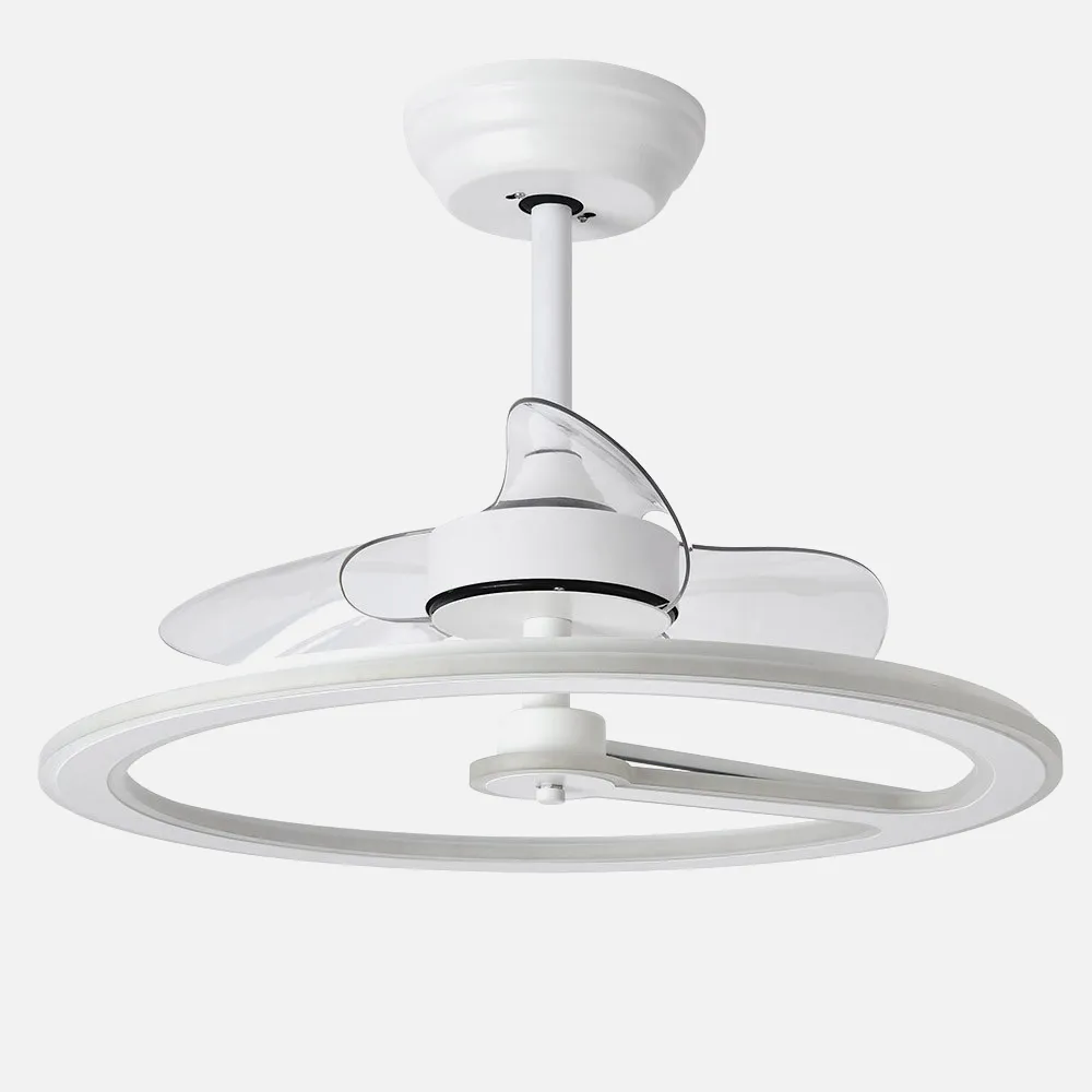 Ventilador Dc Tatiana 110w Blanco/oxido 3 Aspas 62d 3000-4000-6000k 9350lm Remoto,memoria,temporizador