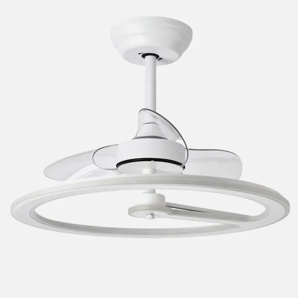 Ventilador Dc Tatiana 110w Blanco/mad.Negra 3 Aspas 62d 3000-4000-6000k 9350lm Remoto,memoria,temporizador