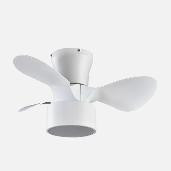 Ventilador Dc 24w Natasha Cañizo/blanco 70d 3 Aspas 6vel. 2390lm 3 Colores Remoto,memoria,temporizador