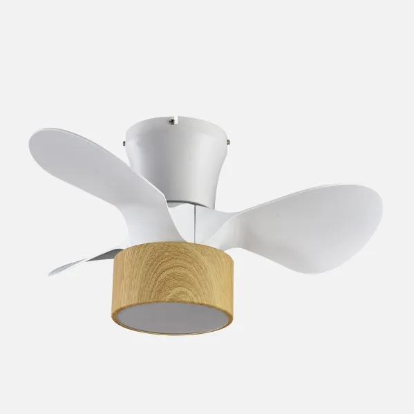Ventilador Dc 24w Natasha Cañizo/blanco-haya 70d 3 Aspas 6vel. 2390lm 3 Colores Remoto,memoria,temporizador